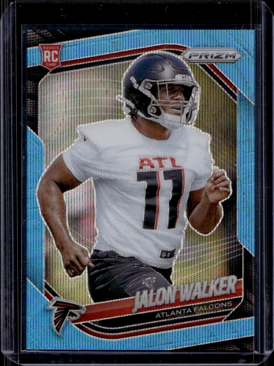2025 Panini Prizm- Blue Wave /230- Jalon Walker #398 (RC)