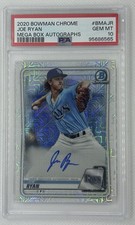 Bowman 2020 Chrome Mega Box Mojo Refractor Joe Ryan Auto #BMAJR PSA 10 Rays
