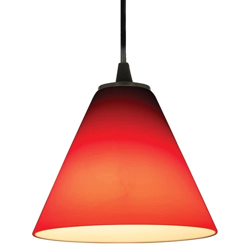 Access Lighting 28004-3C/RED Martini 1 Light LED Pendant - 7"W - Bronze - Picture 1 of 9