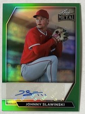 2026 Leaf Metal Johnny Slawinski Auto Prospect Green Los Angeles Angels #1/3