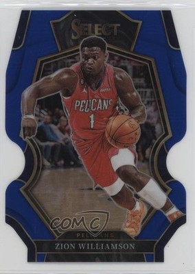 2022-23 Panini Select Premier Level Blue Prizm Die-Cut /249 Zion Williamson 1c3k