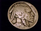 1918-D  Buffalo Nickel,  Near Good, part Date.  NEVER ACID TREATED OR CLEANED.