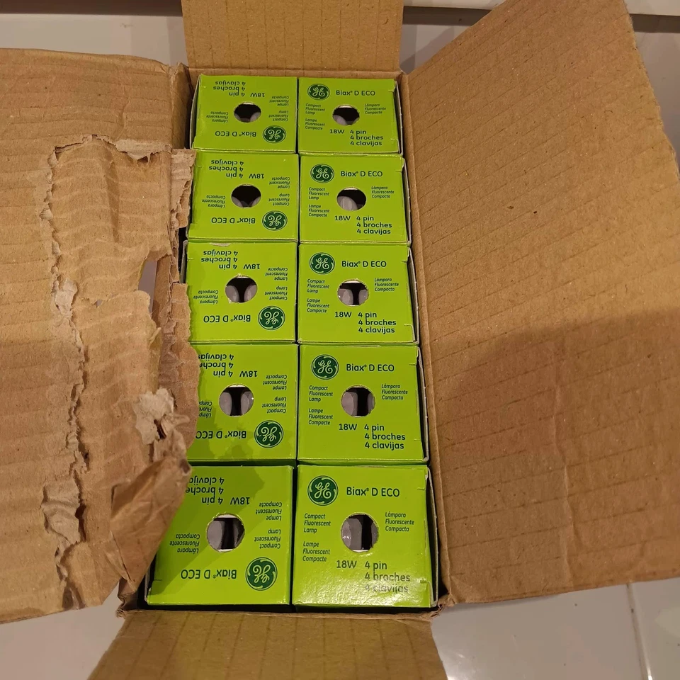 Box of 10 GE 97601 - F18DBX/841/ECO4P 4-Pin Compact Fluorescent Lamp G24q-2 - Image 2 of 3