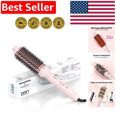 1.5-Inch Heated Round Brush - Dual Voltage for Perfect Curls & Smooth Hair