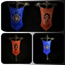 World of Warcraft WOW Tribe / Union Resin Flag Scene Decor Cake Topper Model