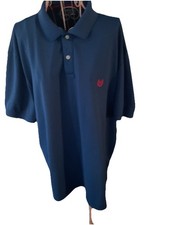 Men  s Chaps Sports XXL Blue Collared short Sleeve Polo Shirt