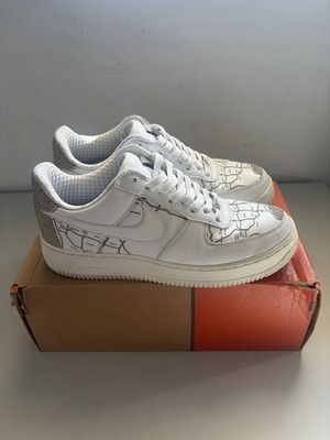 Nike Air Force 1 Premium LA Map Mr.Cartoon White Gray Basketball 