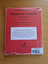 Habersack Deutsche Gesetze Ergänzungsband 81...