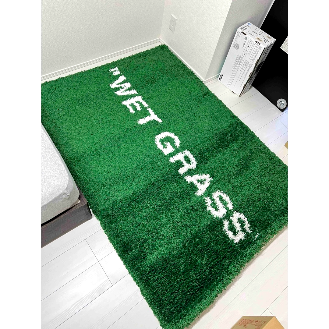 Excellent]Wet Grass Virgil Abloh x IKEA Abloh Rug Green 195