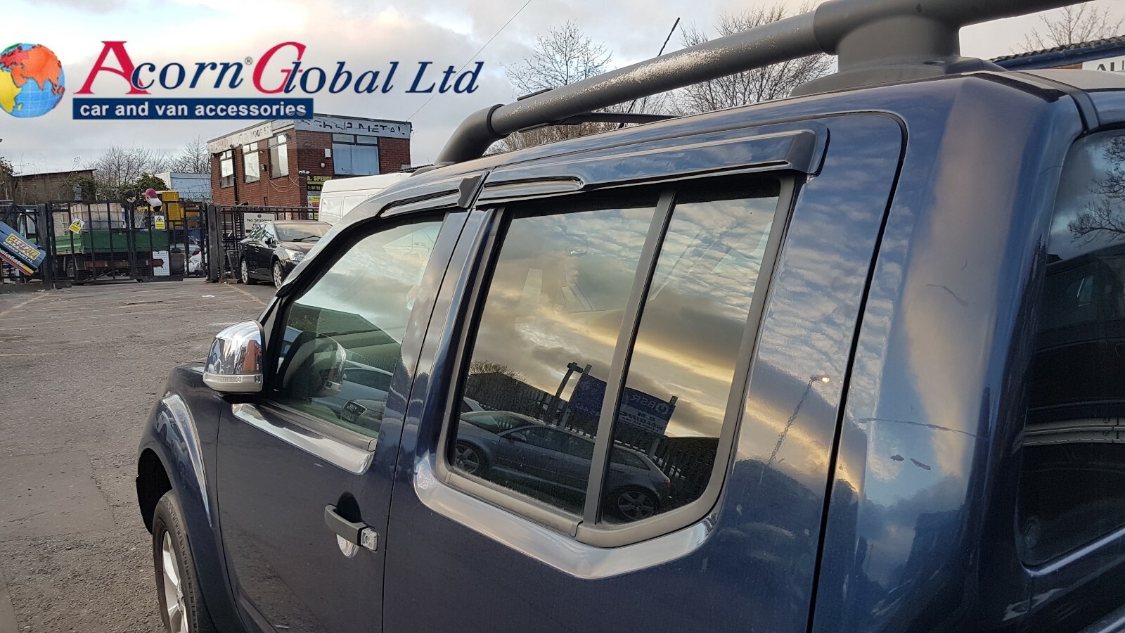 WIND DEFLECTORS TO FIT NISSAN NAVARA D40 4 DOOR 2006 2013 RAIN SMOKE 4 PC SET eBay