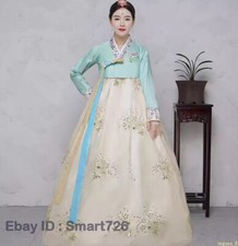 Hanbok Dress Traditional National Costumes Women Korean Kimono Size S-Xl