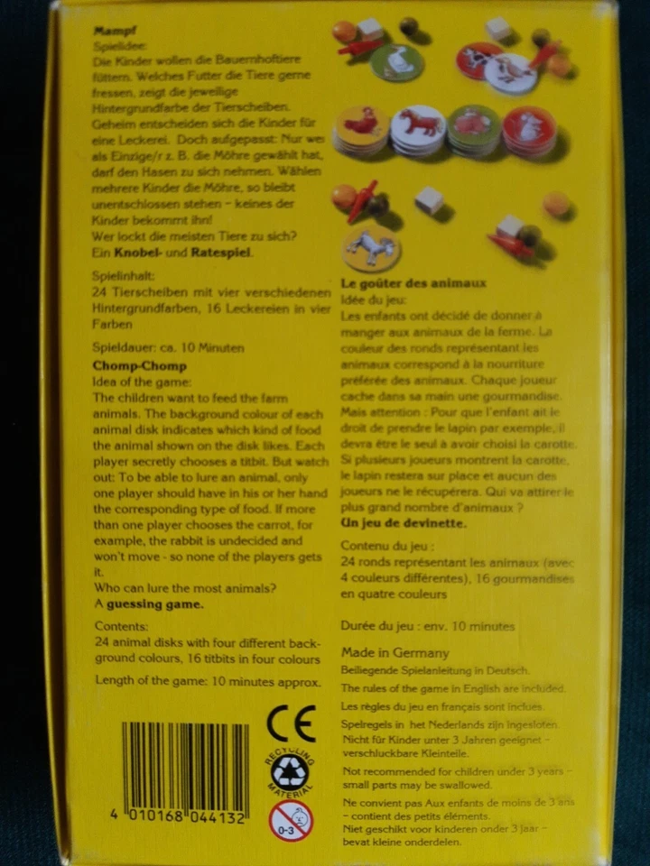 Haba Spiel Mampf  Lernspiel Nr.4413 *** Top Zustand *** 100% Komplett - Bild 3 von 4