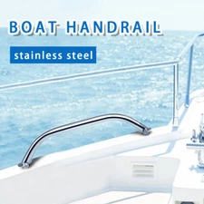Stainless Steel Boat Handrail 18 Inch Polished Heavy Duty Marine Grab Handle