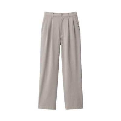(ASK availability first) MUJI Quick-Drying Easy Tuck Wide Pants new