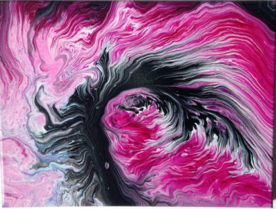Hypnotische Pracht Original Handarbeit Acryl Leinwand Gemälde Wohndeko Wandbild