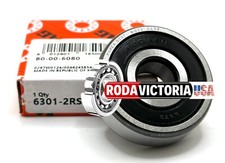 FAG 6301 2RSR DEEP GROOVE BALL BEARING, RUBBER SEALED 12x37x12 mm 6301 2RS