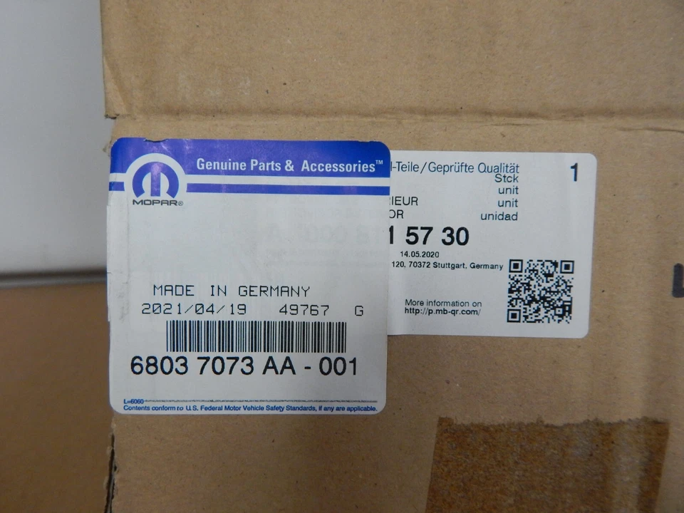 Nuevo espejo retrovisor y cableado izquierdo del conductor Dodge Sprinter 2002-2006 negro genuino OEM Foto 4 de 4