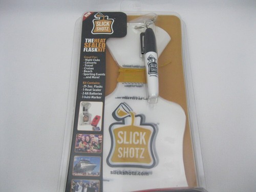 Slick Shotz Flask Kit Concealed Drinking Alcohol Heat Sealed 2017 Drink New - Picture 3 of 4