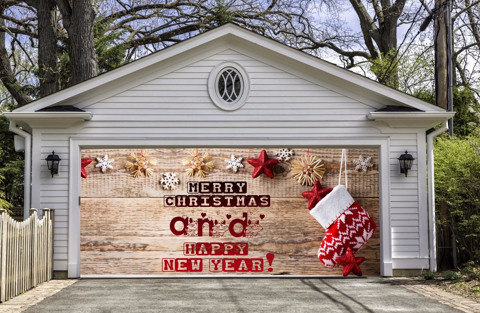 CHRISTMAS DECORATIONS Garage Door Covers Door Banners for Garage ...