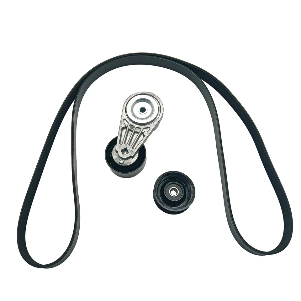 Serpentine Belt Tensioner Pulley Kit For 2005-2021 Nissan NV1500 NV2500 NV3500 Foto 3 de 4