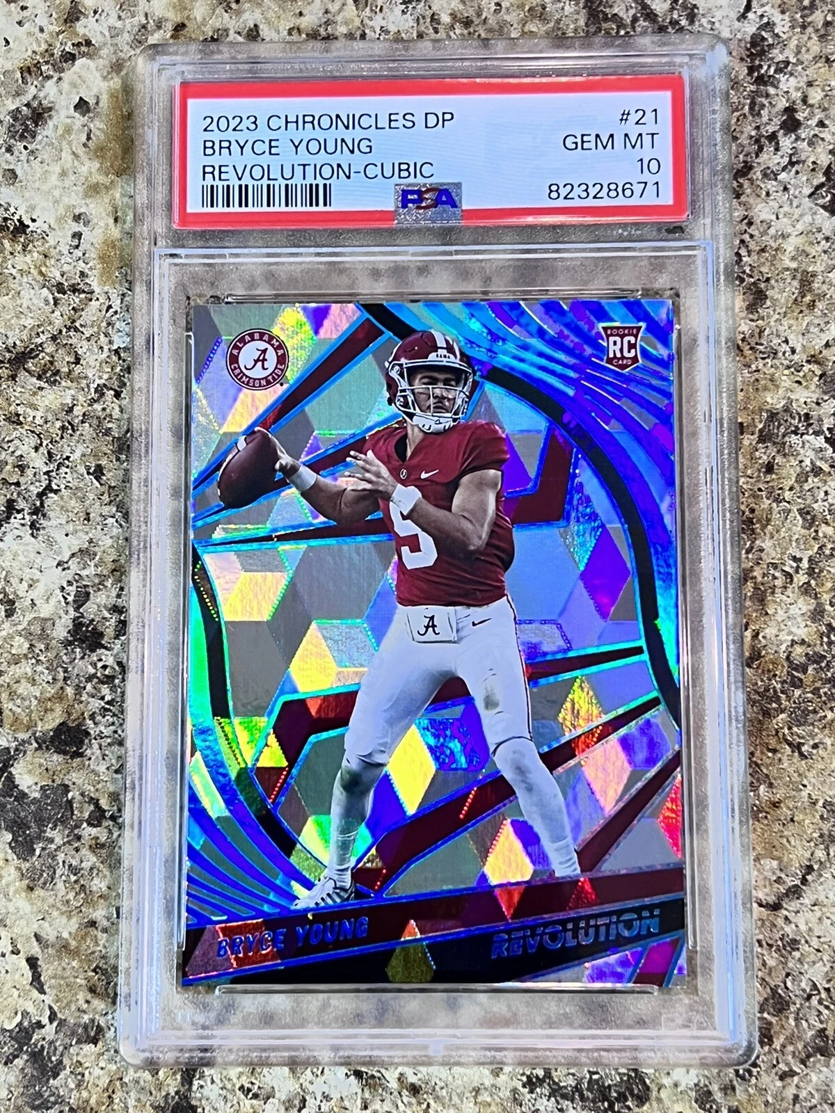 Bryce Young Panini Chronicles Draft Picks Revolution #21 Cubic