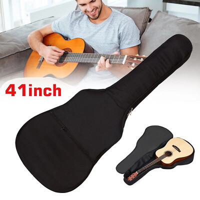 41'' Acoustic Guitar Case,Waterproof Dustproof Gig Bag,Heavy Duty Strap Backpack