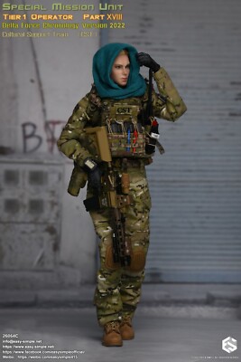 1:6 Easy Simple Delta Force 2022 Cultural Support Team CST Zipper