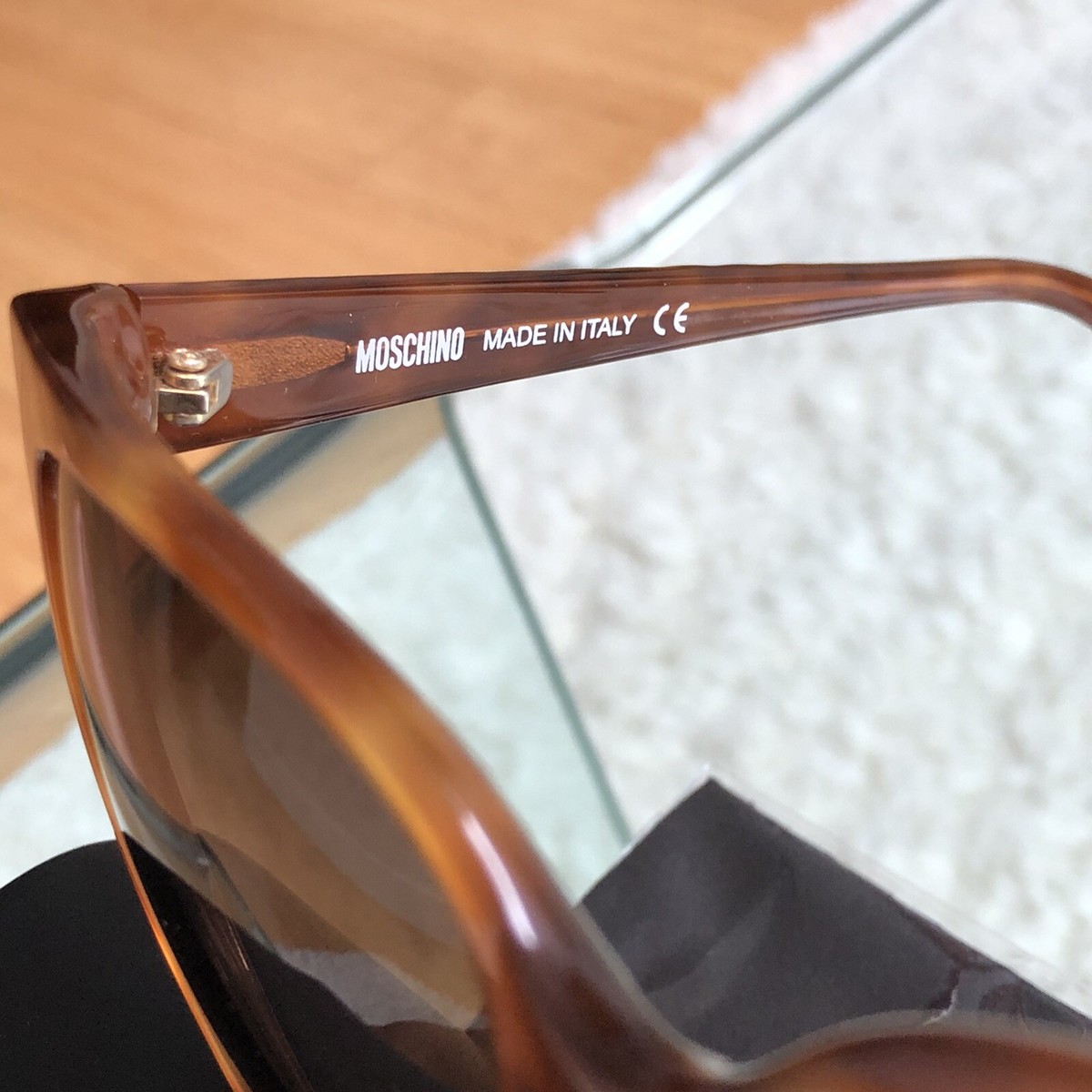 New Moschino MO779S02 Brown Quilted Sunglasses Moschino MOS077/S 0807 IR Women main image 4