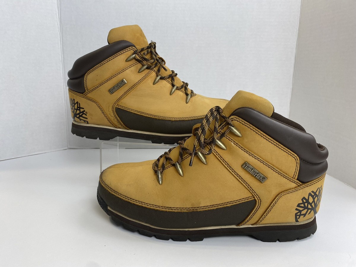 Timberland Boy's Boots Size Chukka Ankle Low Top Brown Lace Up