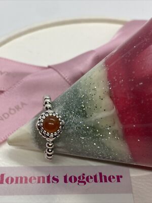 July Birth Flower Pandora July Red Brthstone Droplet Rng Sze 48