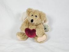 Boyds Teddy Bear Angel Wings Small Poseable Plush Stuffed Animal Figure Heart