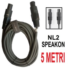 CAVO SPEAKON 5 METRI MASCHIO MASCHIO SPINA SPINA NL2  ALTOPARLANTE AMPLIFICATORE