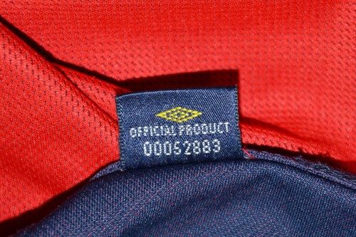 ENGLAND 2002 WORLD CUP AWAY FOOTBALL SHIRT UMBRO #9 COLE SIZE L - Picture 6 of 8