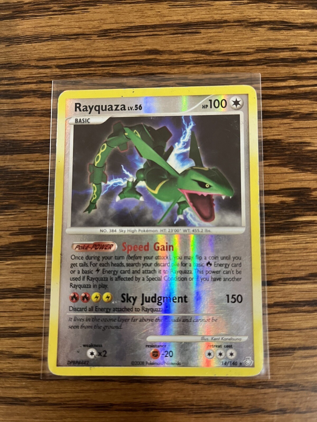 Pokémon TCG Rayquaza Legends Awakened 14 Reverse Holo Rare.