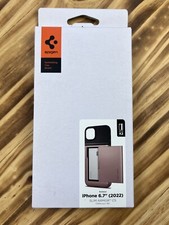 Spigen Slim Armor CS iPhone 14 Plus Case, ACS04912, Black / Rose Gold