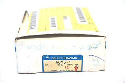 10 NEW GOULD SHAWMUT A6Y5-1 FUSES A6Y51