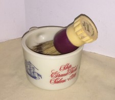Vintage Old Spice Grand Turk 1786 Shaving Mug ERSKINE Sterilized Brush