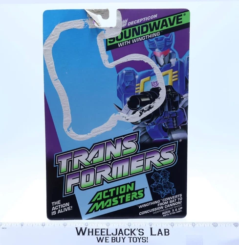 Soundwave Cardback 1989 Vintage Hasbro G1 Transformers Action Figure