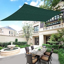 Houssity 16' Sun Shade Sail Canopy Awning Shade Cloth Pool Patio Pergola Cover