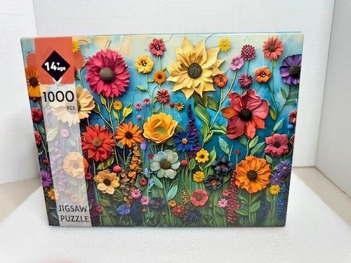 New 1000 Piece Jigsaw Puzzle Flower Garden