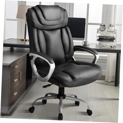 Ergonomic Office Chair Home Office Desk Chairs Comfy Back Support Light Black