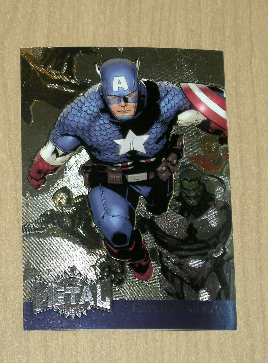 2015 Upper Deck Marvel Fleer Retro Metal Blaster Captain America #5