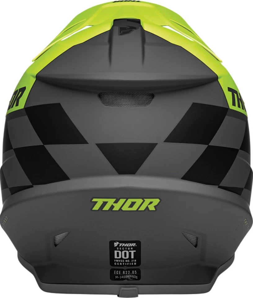 Casco Thor Sector Birdrock Motocross Motocicleta ATV UTV Todoterreno Adulto MX Foto 4 de 4
