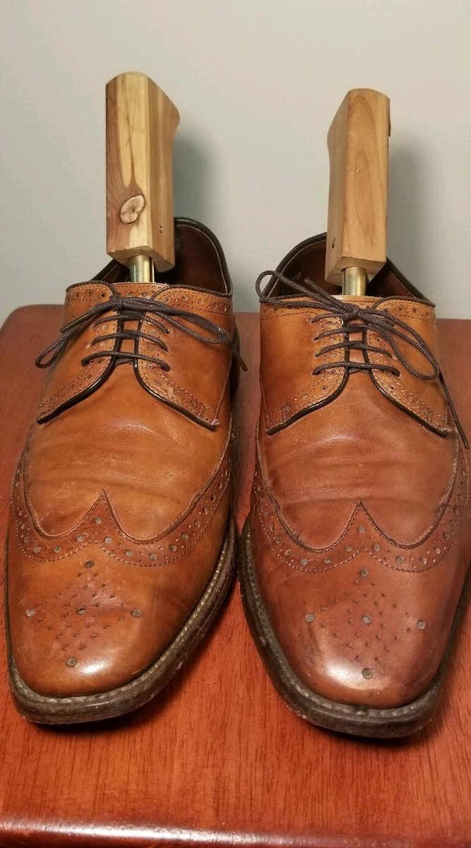 Allen Edmonds Mens Size 8 D Bel Air Tan Brown Oxfords Casual  display picture 2