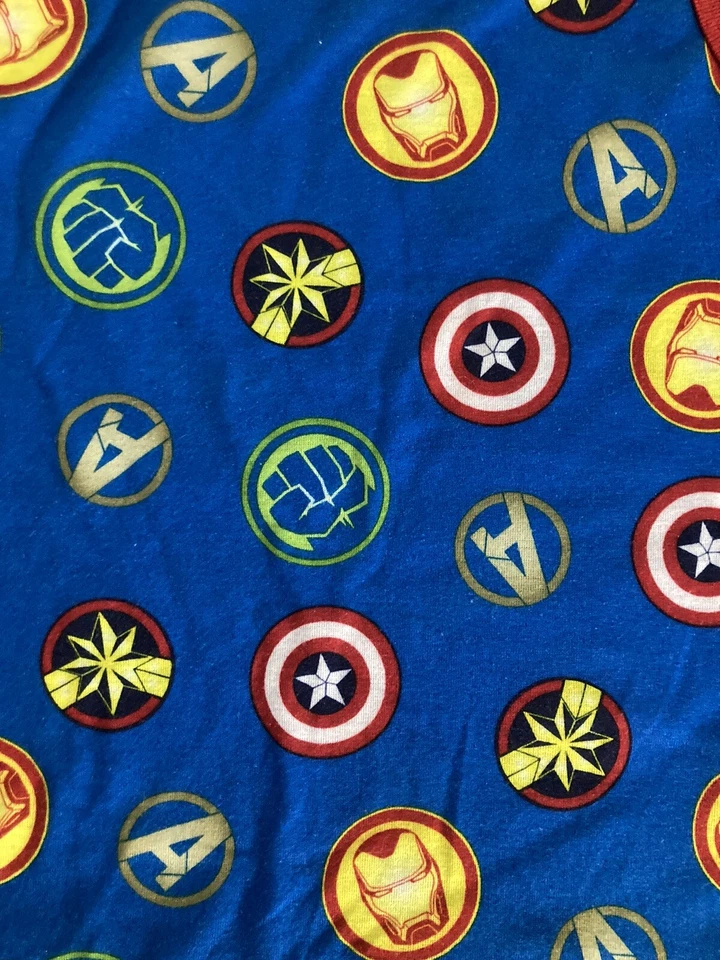 Marvel Avengers Blue Tank Top Captian America Iron Man Hulk Boys Size 6 - Image 2 of 4