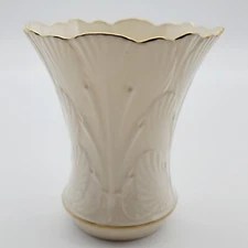 Lenox China Woodland Vase Embossed Leaves Flower Bouquet Wedding Decoration