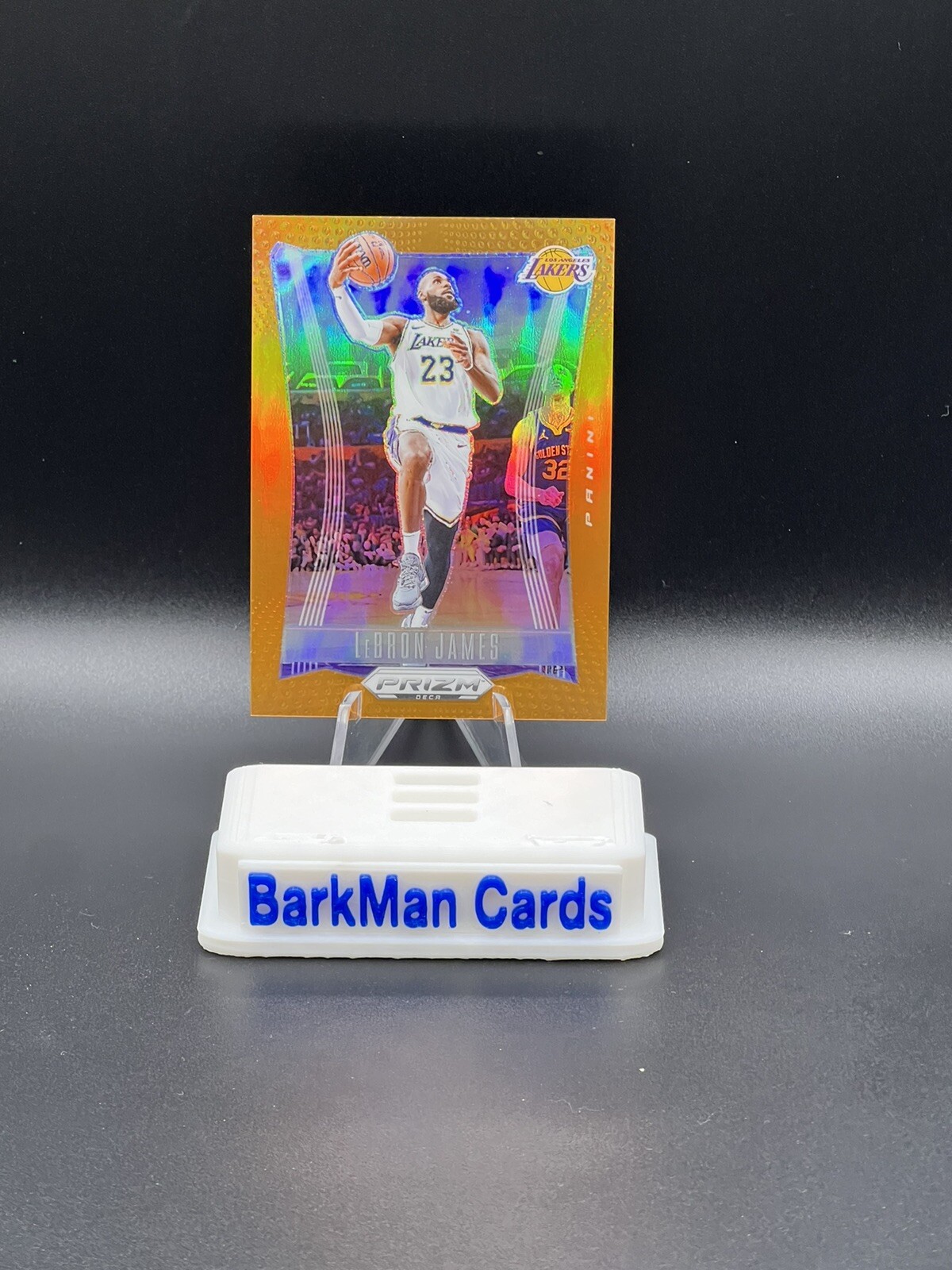 2023-24 Panini Prizm Deca #145 Lebron James Orange Prizm 04/49 Lakers