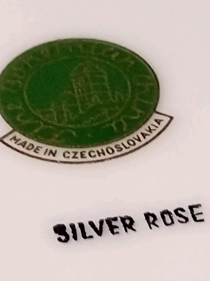 Set/5 SILVER ROSE BOHEMIAN CZECH (5) 10