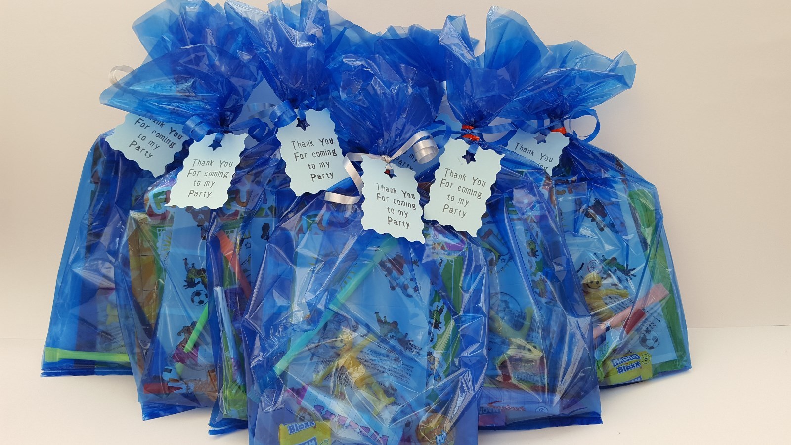 BOYS Pre Filled FOOTBALL Party Bags Birthday&Parties, £1.69** MINIMUM