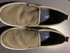 Sperry Women's Pier Wave Iridescent Sparkle Taupe Slip On Sneakers Size 8.5